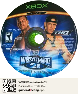 WWE WrestleMania 21 Xbox, NTSC disc