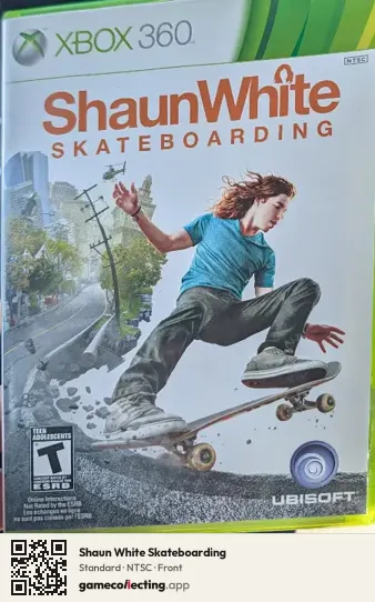 Shaun White Skateboarding Xbox 360, NTSC box front