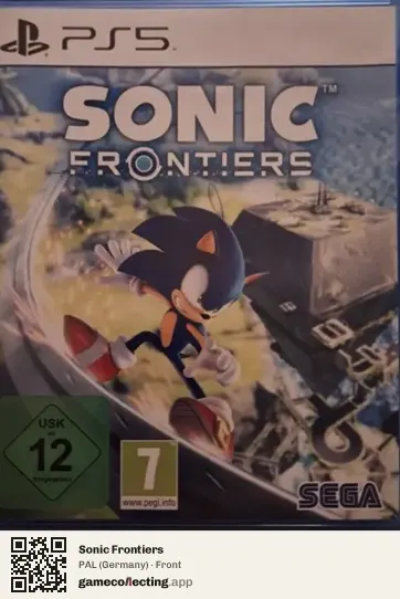 Sonic Frontiers PlayStation 4, Germany box front