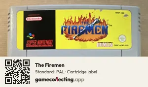 The Firemen Super Nintendo Entertainment System, PAL cartridge label