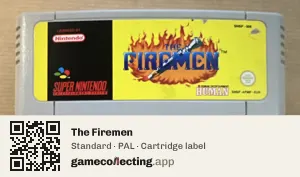 The Firemen Super Nintendo Entertainment System, PAL cartridge label