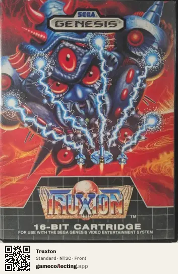 Truxton Sega Mega Drive / Genesis, NTSC box front