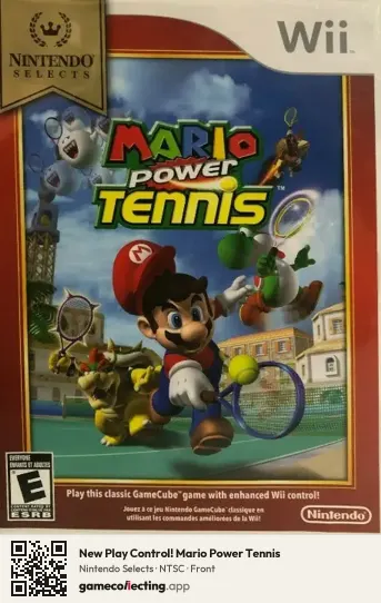 New Play Control! Mario Power Tennis Nintendo Wii, NTSC box front