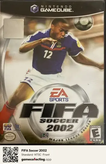 FIFA Soccer 2002 Nintendo GameCube, NTSC box front