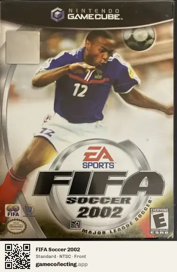 FIFA Soccer 2002 Nintendo GameCube, NTSC box front