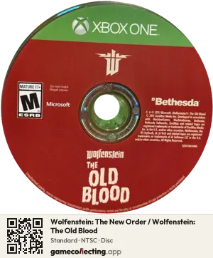 Wolfenstein: The New Order / Wolfenstein: The Old Blood Xbox One, NTSC disc