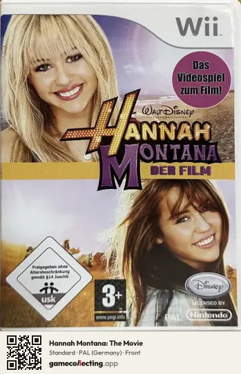 Hannah Montana: The Movie Nintendo Wii, Germany box front