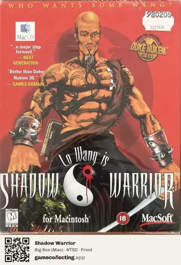 Shadow Warrior Computer, NTSC box front