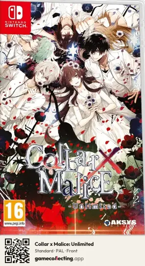 Collar x Malice: Unlimited Nintendo Switch, PAL box front