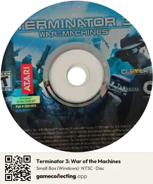 Terminator 3: War of the Machines Computer, NTSC disc