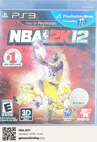 NBA 2K11 PlayStation 3, NTSC box front