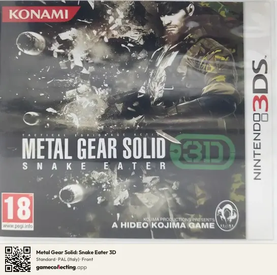 Metal Gear Solid: Snake Eater 3D Nintendo 3DS, Italy box front