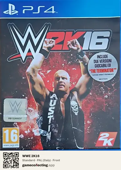 WWE 2K16 PlayStation 4, Italy box front