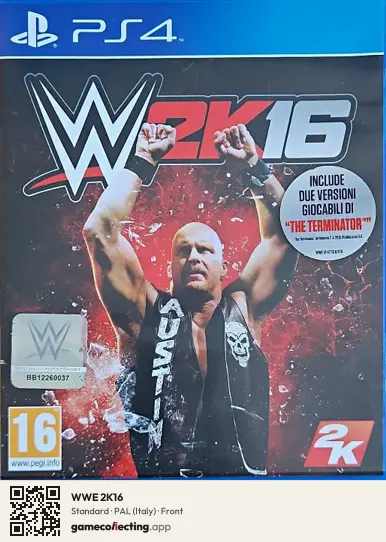 WWE 2K16 PlayStation 4, Italy box front