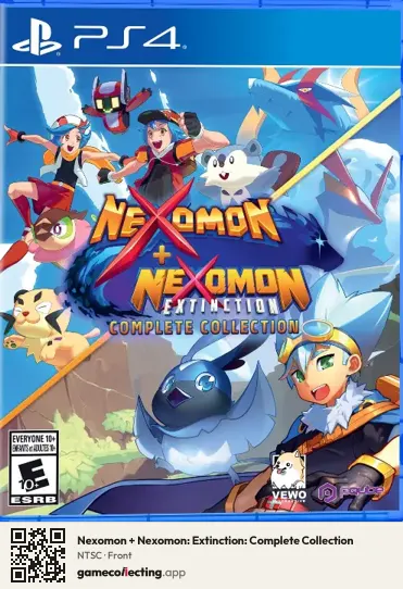 Nexomon + Nexomon: Extinction: Complete Collection PlayStation 4, NTSC box front