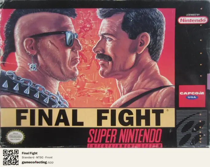Final Fight Super Nintendo Entertainment System, NTSC box front