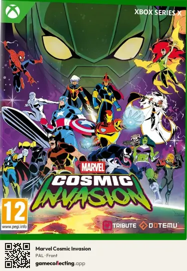 Marvel Cosmic Invasion Xbox Series X, PAL box front