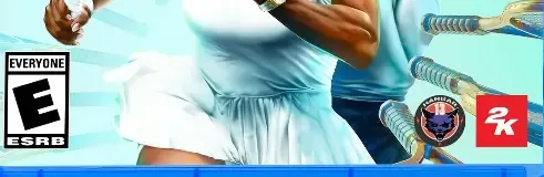Top Spin 2K25, the ESRB box on its front