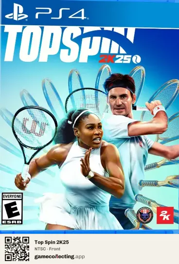 Top Spin 2K25 PlayStation 4, NTSC box front