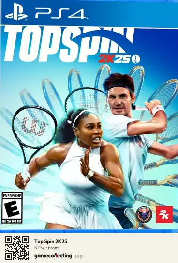 Top Spin 2K25 PlayStation 4, NTSC box front