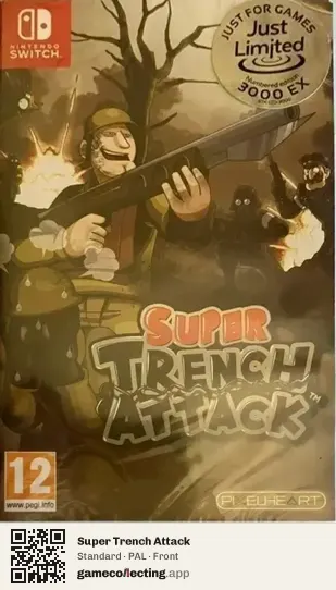 Super Trench Attack Nintendo Switch, PAL box front