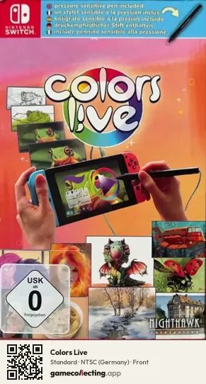 Colors Live Nintendo Switch, Germany box front
