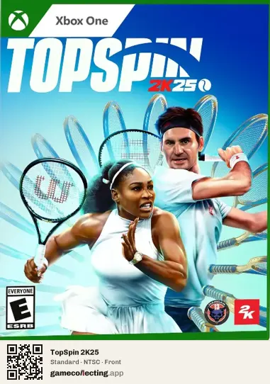 TopSpin 2K25 Xbox One, NTSC box front