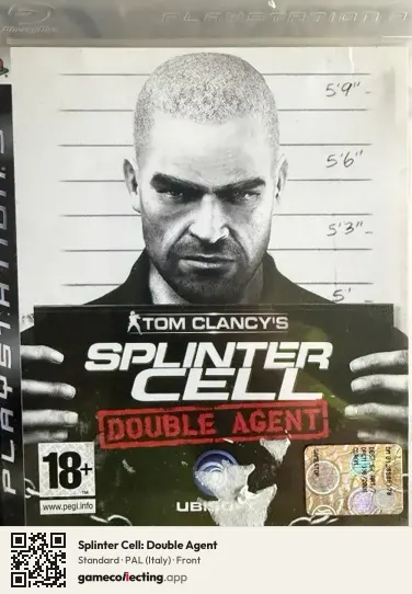 Splinter Cell: Double Agent PlayStation 3, Italy box front