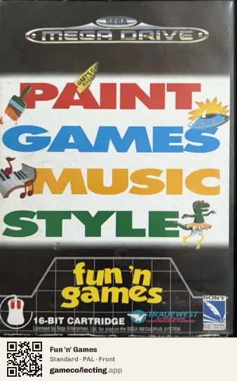 Fun 'n' Games Sega Mega Drive / Genesis, PAL box front