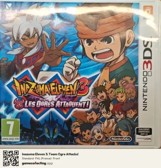 Inazuma Eleven 3: Team Ogre Attacks! Nintendo 3DS, France box front