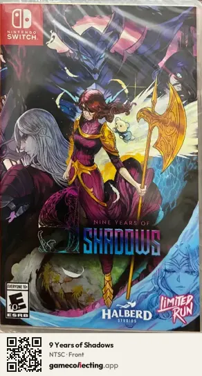 9 Years of Shadows Nintendo Switch, NTSC box front