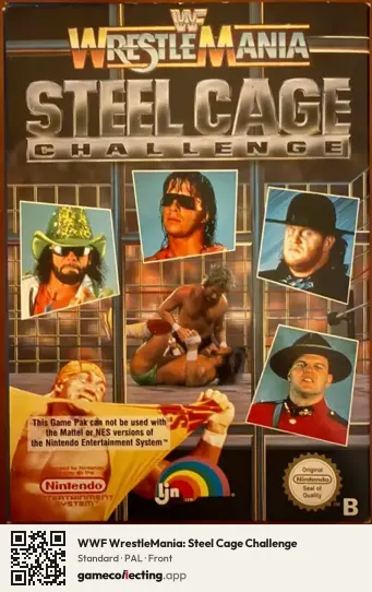 WWF WrestleMania: Steel Cage Challenge Nintendo Entertainment System, PAL box front