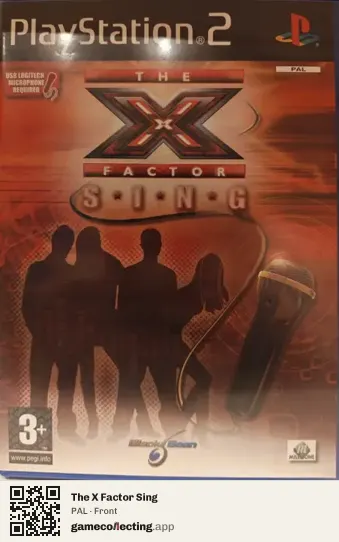 The X Factor Sing PlayStation 2, PAL box front