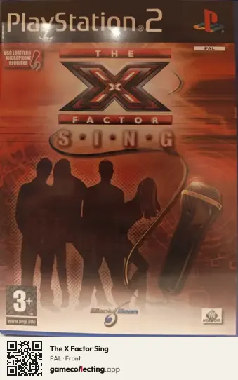 The X Factor Sing PlayStation 2, PAL box front