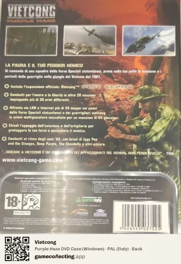 Vietcong Computer, Italy box back