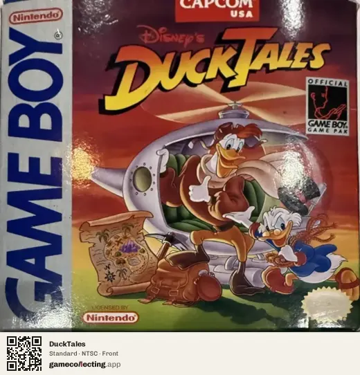 DuckTales Game Boy, NTSC box front