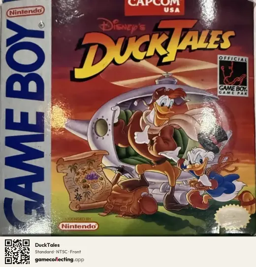 DuckTales Game Boy, NTSC box front