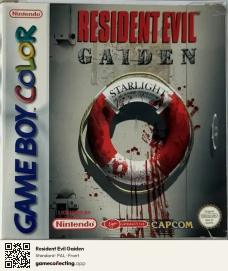 Resident Evil Gaiden Game Boy Color, PAL box front