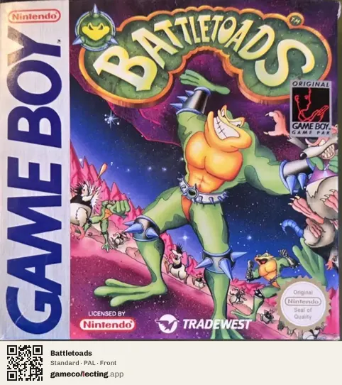 Battletoads Game Boy, PAL box front
