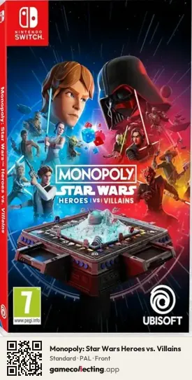 Monopoly: Star Wars Heroes vs. Villains Nintendo Switch, PAL box front