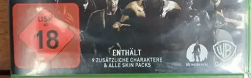 Mortal Kombat XL, the USK square on its front