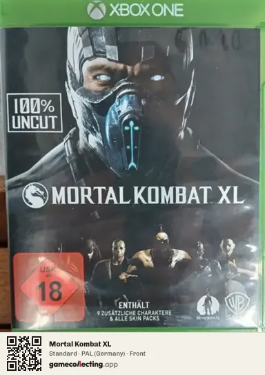 Mortal Kombat XL Xbox One, Germany box front