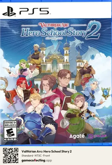 Valthirian Arc: Hero School Story 2 PlayStation 5, NTSC box front