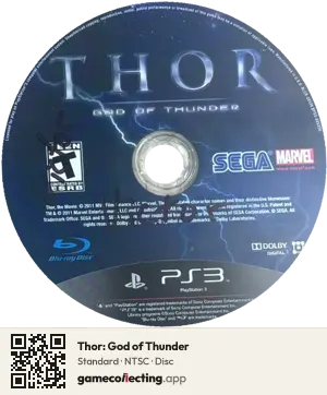 Thor: God of Thunder PlayStation 3, NTSC disc
