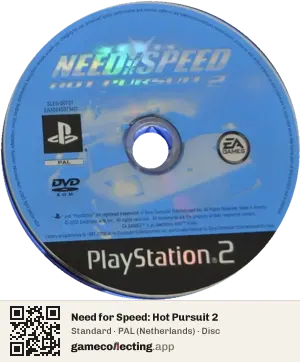 Need for Speed: Hot Pursuit 2 PlayStation 2, PAL disc