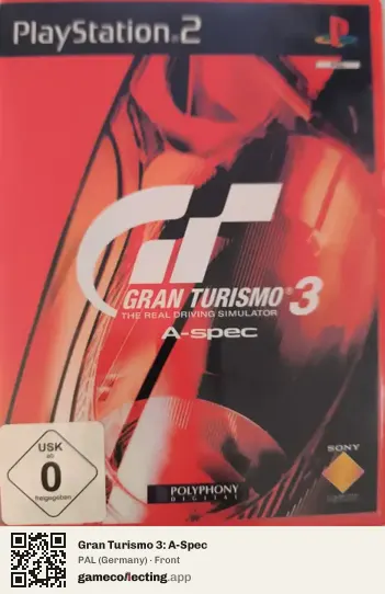 Gran Turismo 3: A-Spec PlayStation 2, Germany box front