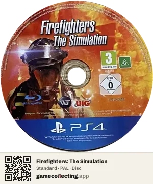 Firefighters: The Simulation PlayStation 4, PAL disc