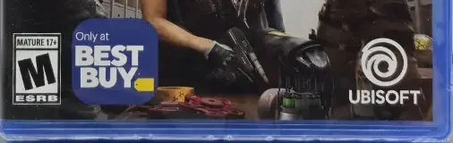 Tom Clancy's Rainbow Six Siege, the ESRB box on its front