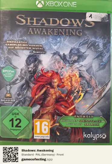 Shadows: Awakening Xbox One, Germany box front