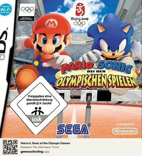 Mario & Sonic at the Olympic Games Nintendo DS, Germany box front